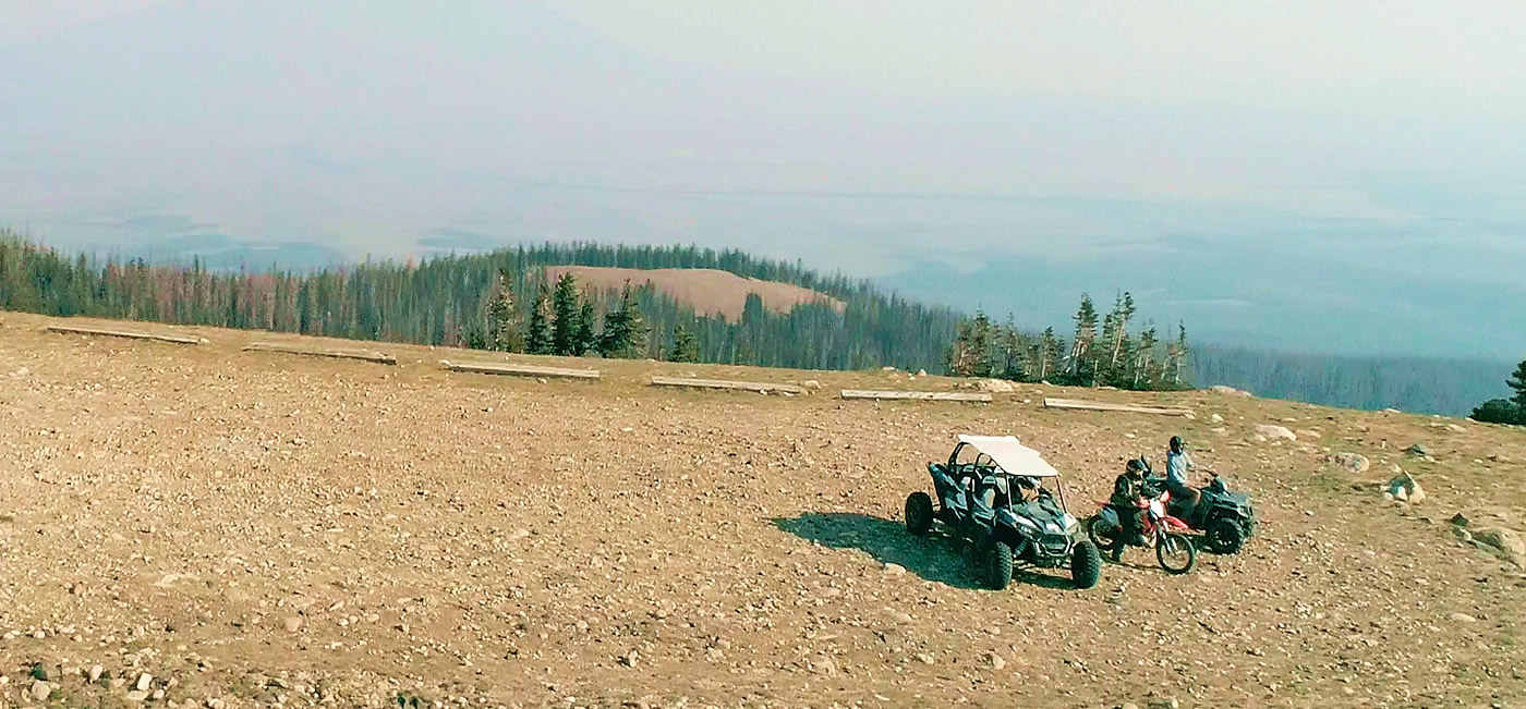 ATV and ORV riding Kenneday Peak